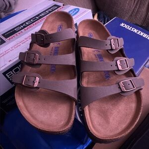 Vegan Taupe Birkenstock  Sandals